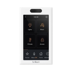 BRILLIANT BHA120USWH1C Control de iluminacion touch desde su pantalla en pared