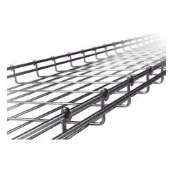 CHAROFIL CH-54-400EZ Charola Tipo Malla 54/400 mm Acabado Electro Zinc Hasta 344 Cables Cat6 Tramo de 3 Metros - Img 2