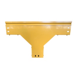 CHAROFIL CHFBTV4X4R8EPK CHFIBER T Vertical de Aluminio para Fibra Optica 4" de Peralte 4" de Ancho y Radio de 8" con Pintura Epoxica Amarilla Incluye Tapa un Par de Coples y Tornilleria
