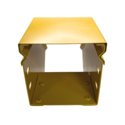 CHAROFIL CHFBVE454X4R8EPK CHFIBER Curva Vertical Exterior de 45° de Aluminio para Fibra Optica 4" de Peralte 4" de Ancho y Radio de 8" con Pintura Epoxica Amarilla Incluye Tapa un Par de Coples y Tor - Img 4