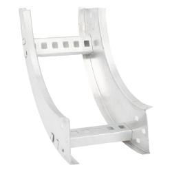 CHAROFIL CHVI908R8X6AK Curva Vertical Interior de Aluminio de 90° Perfil Z / Peralte 3 1/4" / Ancho 6" / Radio 8" / Incluye Tornilleria