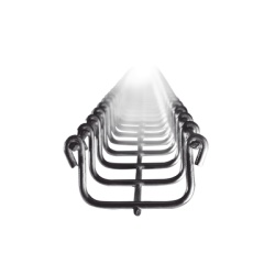 CHAROFIL MG-50-420EZ Charola Tipo Malla 33/50 mm Acabado Electro Zinc Hasta 26 Cables Cat6 Tramo de 3 Metros