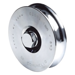 COMUNELLO 1150-4525-001 310 - Rueda de 8 cm SIN Soporte / Soporta hasta 200 kg / Canal Tipo "U"