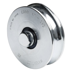 COMUNELLO 1150-5060-001 Rueda de 14 cm SIN Soporte / Soporta hasta 550 kg / Canal Tipo "U"