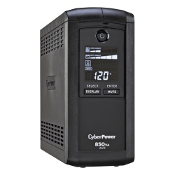 CYBERPOWER CP850AVRLCDA UPS de 850 VA/510 W Topologia Linea Interactiva Entrada 120 Vca NEMA 5-15P Tipo Mini Torre Con 9 Tomas NEMA 5-15R