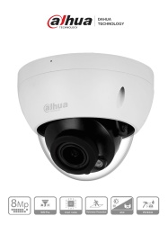 DAHUA DHT0030107 DAHUA DH-IPC-HDBW2841R-ZS - Camara IP Domo Antivandalica de 8MP con lente motorizado 2.7-13.5mm IR 40m IA WizSense deteccion de movimiento inteligente proteccion perimetral Starl