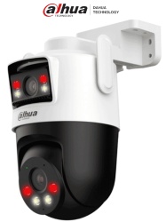DAHUA DHT0060119 DAHUA IPC-WPT1339DD-SW-3E2-PV -Camara IP PT Wifi Dual de 6 MP/ Dos lentes de 3 MP cada uno (fijo y PT) Iluminador Dual Inteligente IR 50m Microfono y Altavoz Integrados IA Autotr