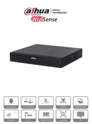 DAHUA DHT0200014 DAHUA NVR4416-16P-EI - NVR de 8 MP /16 Canales IP/ WizSense/ 4k con IA/ 16 Puertos PoE af/at/ 4 Bahias para Discos Duros/ 1 Canal de Reconocimiento Facial por NVR/ 4 Ch con SMD Plus/