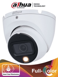 DAHUA DHT0300059 DAHUA HAC-HDW1801TLM-IL-A - Camara Domo 4k/ Iluminador Dual Inteligente Full Color/ Lente de 2.8mm/ 106 Grados de Apertura/ 20 Metros de Iluminacion IR y Visible/ Super Adapt/ Microf