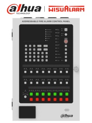 DAHUA DHT1420012 DAHUA WISUALARM DHI-HY-1025 - Panel de Deteccion de Incendio Direccionable 500 dispositivos Cuenta con Impresora Pantalla LCD 4.3" (480x272) Proteccion contra cortocircuito circu
