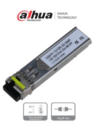 DAHUA DHT1880001 DAHUA GSFP1310R20SMF- MODULO FIBRA OPTICA SFP MONOMODO/ TRASMISION BIDIRECCIONAL/ CONECTOR LC/ HASTA 20KM/TX 1550nm RX 1310nm