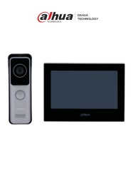 DAHUA DHT2400009 DAHUA KTW02 - Kit de Videoportero IP Wifi/ Monitor de 7 Pulgadas Wifi/ 6&1 E&S de Alarma/ Soporta PoE/ Frente de Calle con Camara de 2 Megapixeles/ Ranura MicroSD/ Apertura de Puerta/