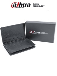 DAHUA DHT3010056 DAHUA MATPRO036 - Porta Tarjetas Negro/ Tipo Piel/ con Logo Dahua/ Promocional
