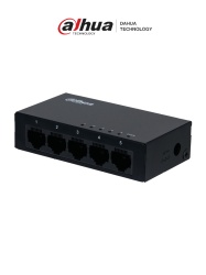 DAHUA DRD0950004 DAHUA PFS3005-5GT - Switch Gigabit de 5 Puertos No Administrable/ Capa 2/ 10/100/1000 Base-T/ Carcasa Metalica/ Switching 10G/ Tasa de Reenvio de Paquetes 7.44 Mbps/ Memoria Bufer de