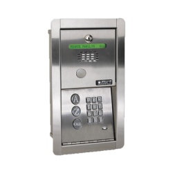 DKS DOORKING 1802-091 Audioportero Telefonico DKS Con Directorio / 100 Numeros Telefonicos / Control Para 2 Puertas / Gabinete Para Empotrar / Marcacion a 16 Digitos / Linea analoga o digital
