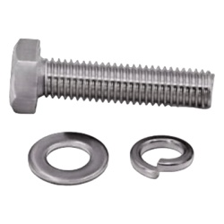 DMT 9424-050-104 Tornillo M5 x 0.8 mm con arandela plana y arandela elastica para baterias de 12 V de 18-26 Ah