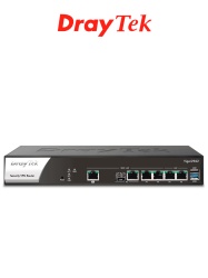 DRAYTEK DRY1780004 DrayTek VIGOR2962- Ruteador Multi-WAN Balanceador para PyMEs hasta 200 tuneles VPN 1 puerto WAN 2.5GB 1 combo SFP & RJ45 WAN 2 puertos LAN & WAN GE 2 LAN RJ45 GE con filtrado