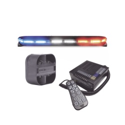 ECCO 16TR47KIT300 Kit de Sirena Bocina y Torreta de 47" Serie 16 con 300 LEDs Dual Color Frente: Rojo/Blanco Azul/Blanco Trasero: Rojo/Ambar Azul/Ambar