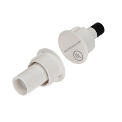 ENFORCER SECOLARM SM4104TQ/W Contactos Magneticos de Montaje Superficial / Ideal Para Puertas y Ventanas de Acero / Terminales Chapados En Oro / SPST (N.O.) / Circuito Cerrado / Iman Neodimio / 1" Bre