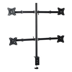 EPCOM EPS710ED4 Montaje de Escritorio articulado para 4 monitores de 13 a 27" / Soporta hasta 15 kg / Vesa 75 x 75 / 100 x 100 / Acero