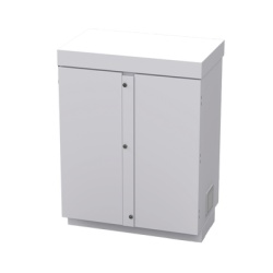 EPCOM INDUSTRIAL EFCB091206W Gabinete de Lamina Galvanizada para Baterias (Hasta 12 Baterias PL110D12) y Equipo de Comunicacion.