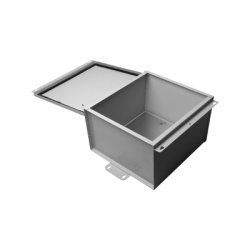 EPCOM INDUSTRIAL EI-PC-4040-25 Gabinete de Telecom. de Acero Galvanizada con Plato Interior (400 x 400 x 250 mm). SE PUEDE PONER CANDADO.