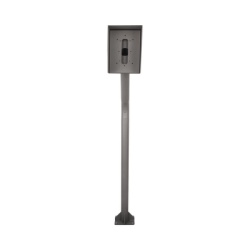 EPCOM INDUSTRIAL POSTEINT-KIT Poste y Cubierta industrial para montaje de Porteros IP Fanvil y Grandstream altura de 1.2 metros pintura electrostatica color gris.