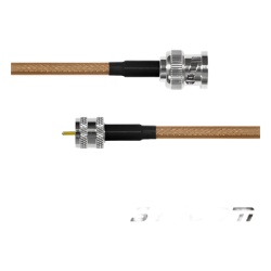 EPCOM INDUSTRIAL SBNC-142-MIN-60 Cable Coaxial RG-142/U de 60 cm. para 50 Ohm con Conectores BNC Macho a Mini UHF Macho.