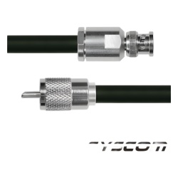 EPCOM INDUSTRIAL SBNC-214-UHF-110 Cable Coaxial RG-214/U de 110 cm (43.31 pulgadas) con Conectores BNC Macho a UHF Macho (PL-259).