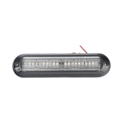 EPCOM INDUSTRIAL SIGNALING XLT1835RWB Luz Auxiliar Ultra Brillante IP67 18 LEDs Tricolor Color Rojo/Claro/Azul con mica transparente y bisel negro