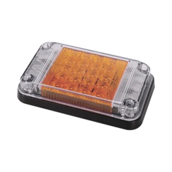 EPCOM INDUSTRIAL SIGNALING XLTE2345A Luz de Advertencia de 7X4" Color Ambar Con Luces de Trabajo Ideal para Ambulancias