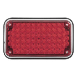 EPCOM INDUSTRIAL SIGNALING XLTE595-R Luz de Advertencia de 6X4" Color Rojo Ideal para Ambulancias