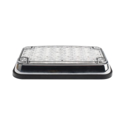 EPCOM INDUSTRIAL SIGNALING XLTE595RWV2 Luz de Advertencia de 6X4" Bicolor Rojo/Claro Ideal para Ambulancias