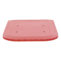 EPCOM INDUSTRIAL SIGNALING Z67DLR Domo lateral de reemplazo para barra de luces X67A Color Rojo