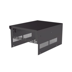 EPCOM INDUSTRIAL SRX21U Gabinete de acero en color negro para usar como base con radio aereo IC-A120 y fuente de alimentacion SEC1223