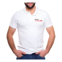 EPCOM PLATHDWXL Playera Tipo Polo Color Blanco epcom TURBOHD