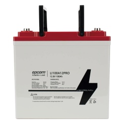 EPCOM POWER LINE BY RITAR LI100A12PRO Bateria de Litio Ciclo Profundo 12.8 Vcc 100Ah LiFePO4 Valvula de Alivio Solar Marina Maximo 100 A de Descarga