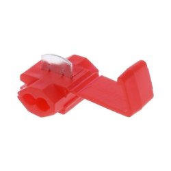 EPCOM POWERLINE AECW-1-25 Terminal tipo almeja / 22 - 18 AWG / Rojo / Paquete de 25 piezas.