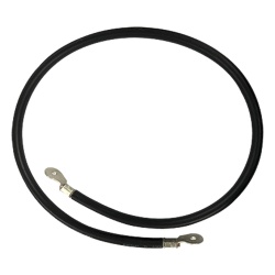 EPCOM POWERLINE CBL-AWG2-1B Cable para Baterías / Calibre 2 AWG / 1 m (3.3 ft) / Terminales de Ojo Doble / Aislante PVC Resistente a UV / Negro