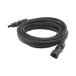 EPCOM POWERLINE CBLMC42P5MBLKV2 Cable Fotovoltaico 2.5 m Negro Calibre 10 AWG con Terminales MC4 en Ambos Extremos