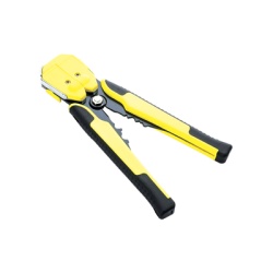 EPCOM POWERLINE JX-1301 Pinza multifuncional Pelacables con terminal de pestana prensado automatico de color amarillo.