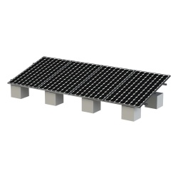 EPCOM POWERLINE VEKTOR8R Kit de Montaje Fotovoltaico / 4 Módulos 30-35 mm / Riel No.8 / Viento 136 km/h (84.5 mph) / Inclinación 20° a 45° / Longitud 5400 mm (17.7 ft)