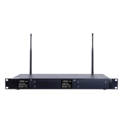 EPCOM PROAUDIO EP-592U Receptor Inalambrico Dual Canal Digital U-Band | 4 Bandas de Frecuencia (470-830 MHz) | Transmision Digital pi/4-DQPSK | Pantalla TFT-LCD 2.2" | Anti-Interferencia con ID Code P