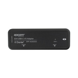 EPCOM PROAUDIO EPP-AUD22UC Extensor de Audio DanteÂ® 2CH USB-C I/O Adapter | HDMI 1.4 | 4K@30Hz | Audio 7.1CH HD | USB-C | PoE | DanteÂ® Controller | Latencia Configurable 1-5ms | ESD Proteccion IEC 6