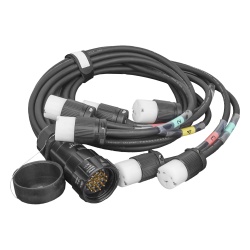 EPCOM PROAUDIO EPSOCEFO Tomacorriente TIPO SOCAPEX con DERIVACION A 6 tomas tipo Edison