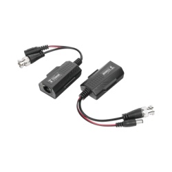 EPCOM TITANIUM TT-101-PV-TURBO Kit de transceptores activos con conector para alimentacion (12V/24Vcc/AC) TurboHD para aplicaciones de video por UTP Cat5e/6 en HD. Distancia de hasta 150 m en 4K