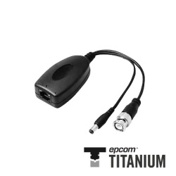 EPCOM TITANIUM TT-101-PVT Video + Poder: 300 m. Transmisor pasivo de video + alimentación de 1 canal 12Vcc, 1A