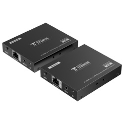 EPCOM TITANIUM TT-672PRO Kit Extensor HDMI para distancias de 70 metros / Resolucion 4K x 2K@ 60 Hz/ Cat 6 6a y 7 / IPCOLOR / CERO LATENCIA / SIN COMPRIMIR / Salida Loop / Control IR / Salida de audio