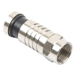 EPCOM TITANIUM TT-CON-509-RG59 Conector F Macho de Compresion para cable RG-59 Cuerpo de Bronce Niquelado. - Img 3