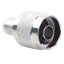 EPCOM TITANIUM TT-CON-531 Conector N Macho para 75 Ohm de Anillo Plegable para cable RG-11 Niquel /Oro /Teflon.